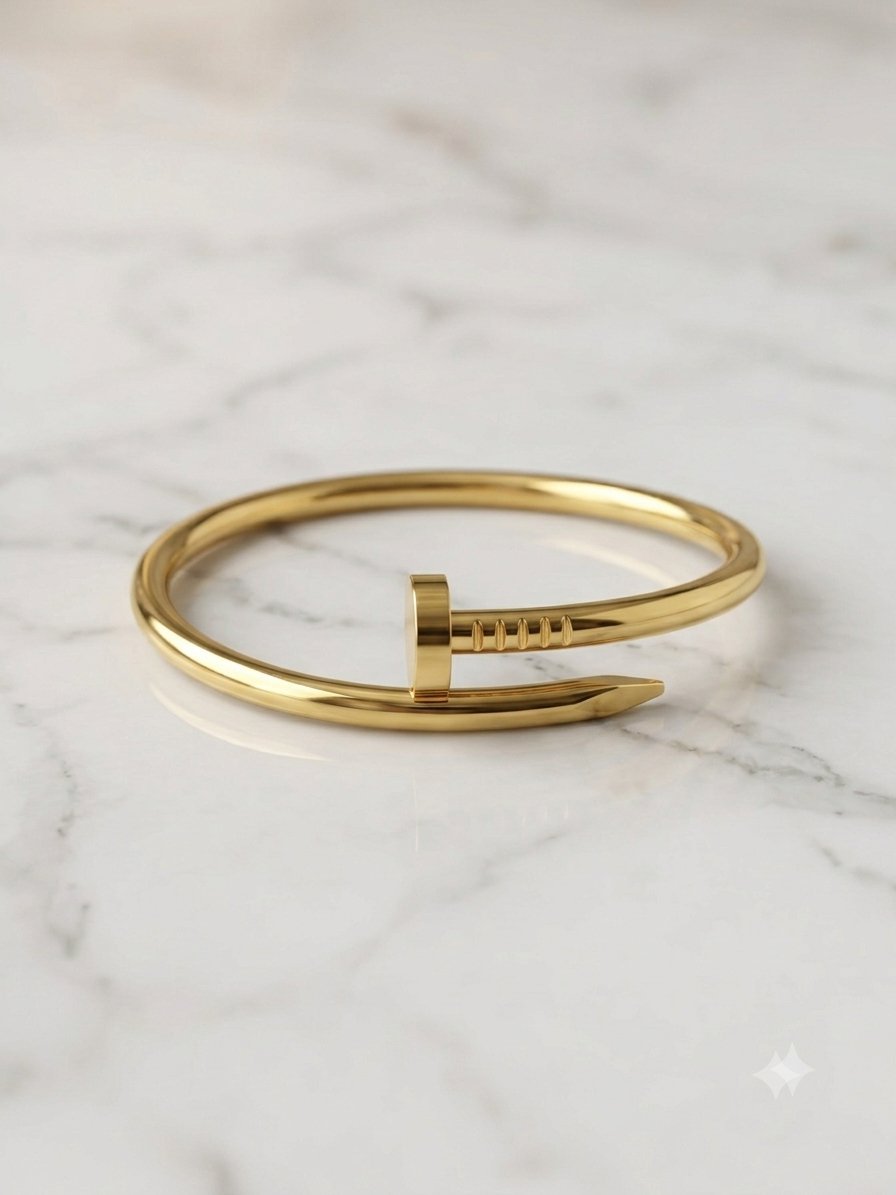 Gold Nail Cuff Bracelet