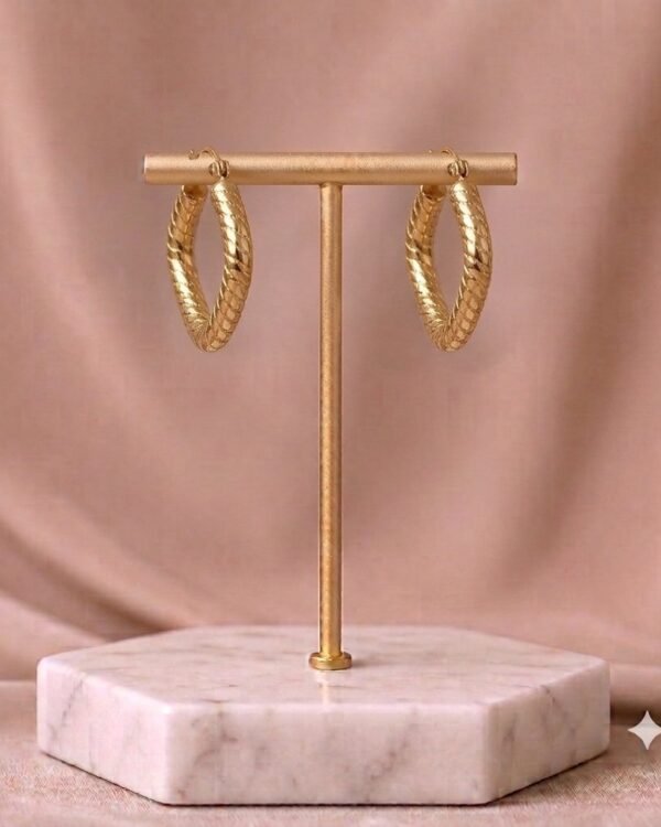 Gold Twisted Rope Earrings