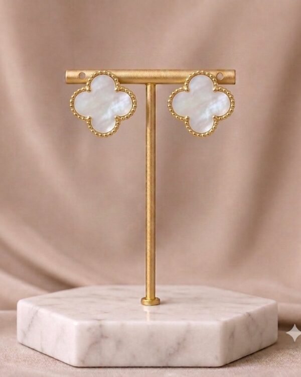 Van Cleef Earrings White